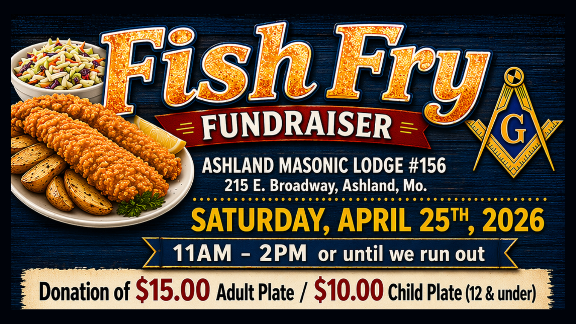 Community fish fry in Ashland will raise funds for student meal debt