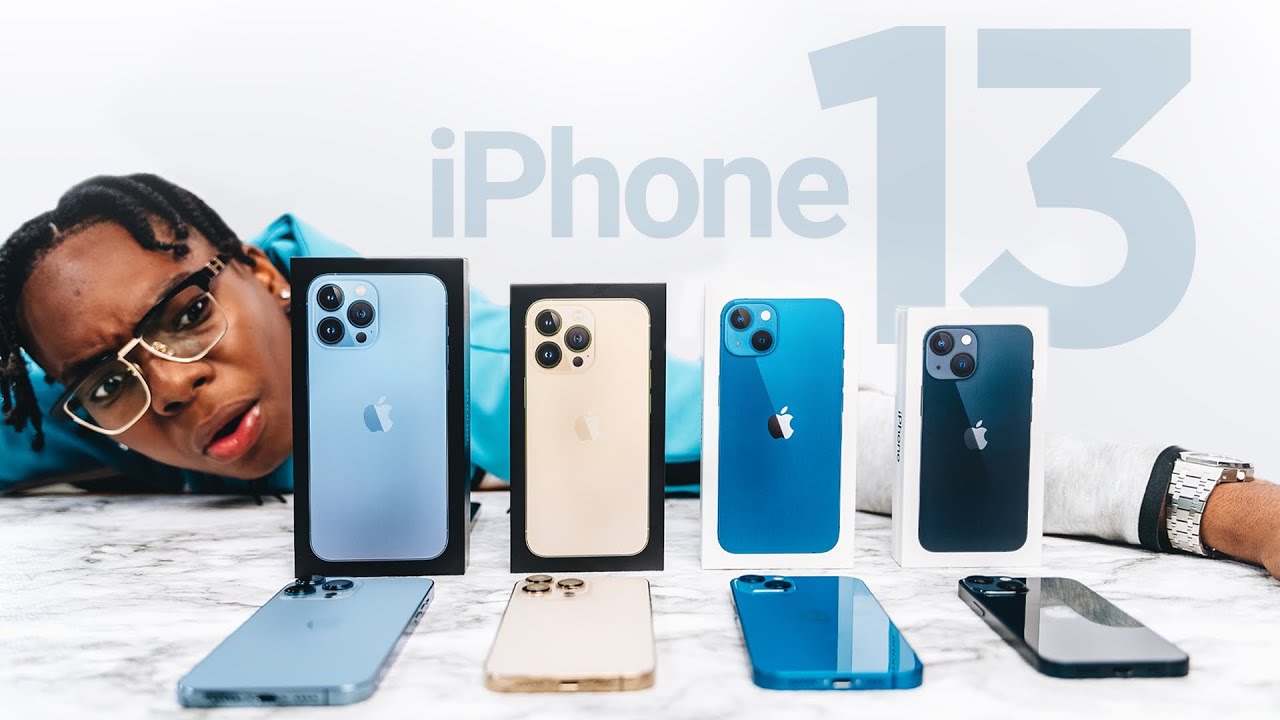 Unboxing all iPhone 13 & iPhone 13 Pro models + cinematic mode test