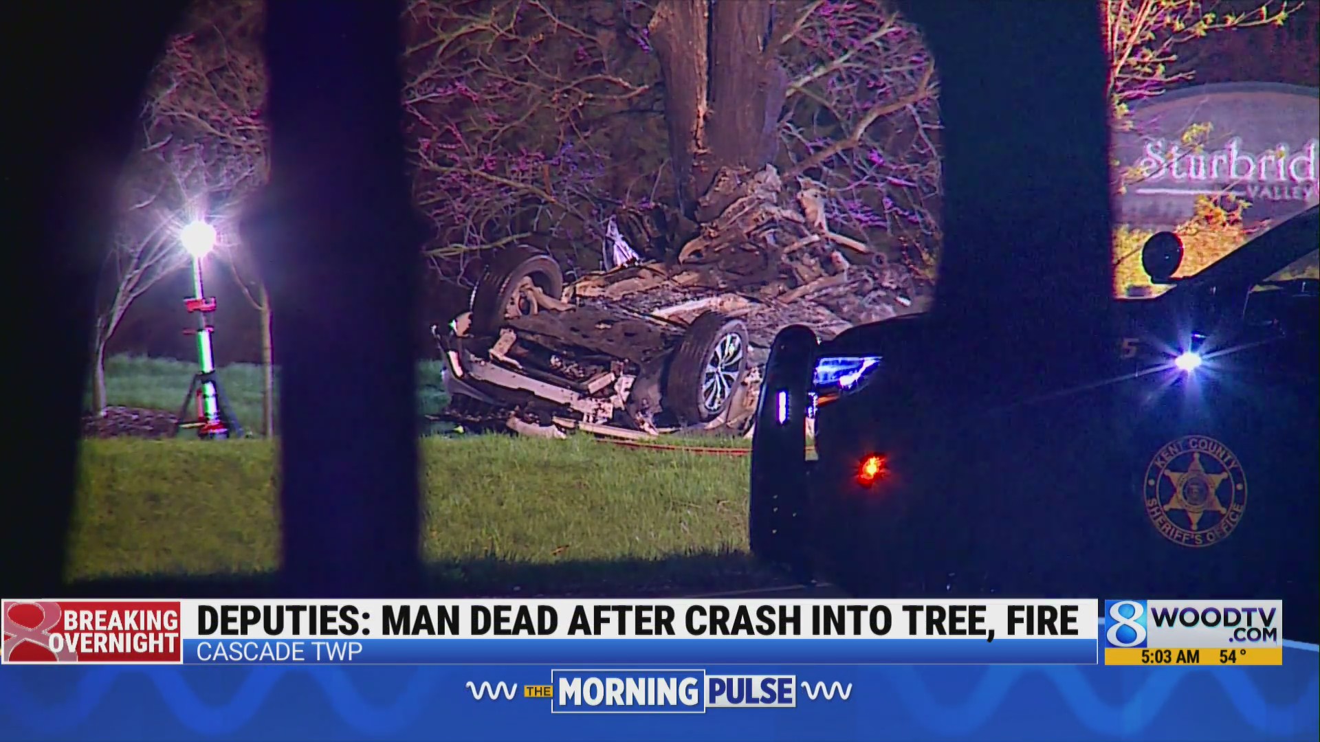 Driver killed after vehicle crashes into tree in Cascade Township