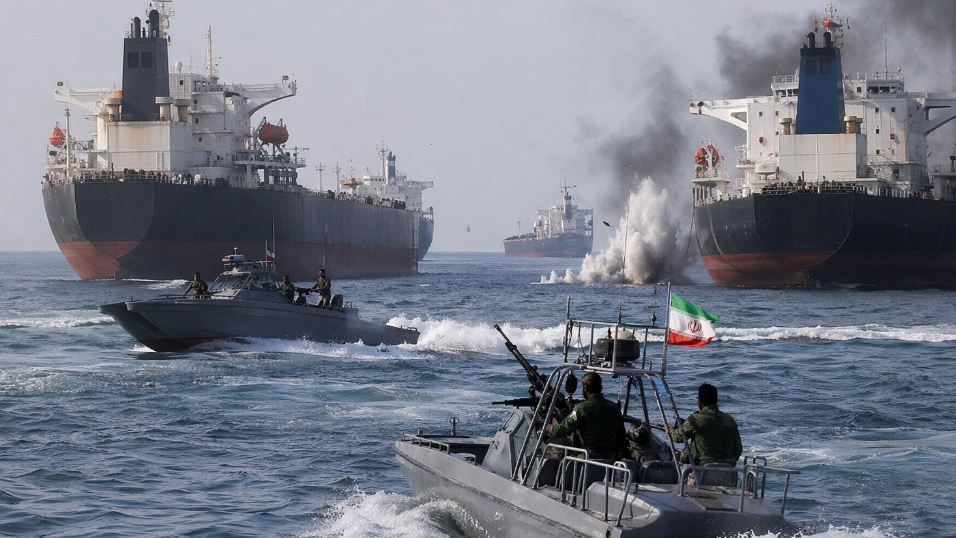Iran fires on 3 ships in Hormuz as US blockade pushes peace talks ...