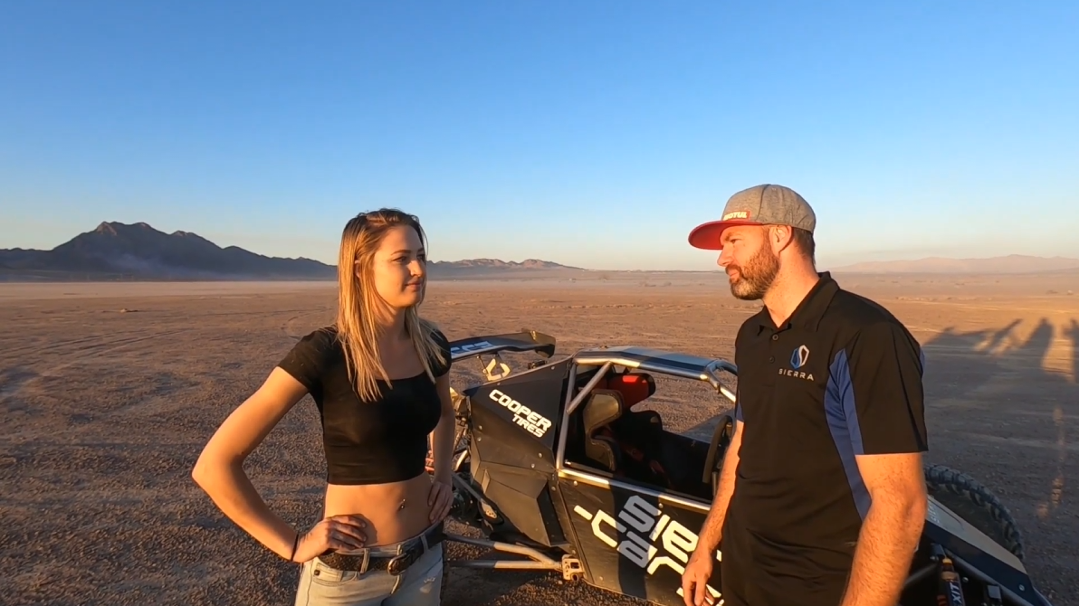 A desert rally moment before the race