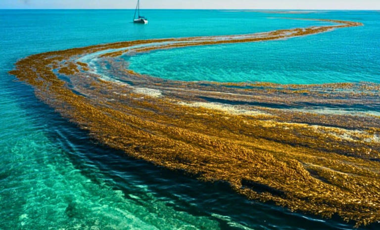 There is only one sea on Earth that touches no land, and its borders ...