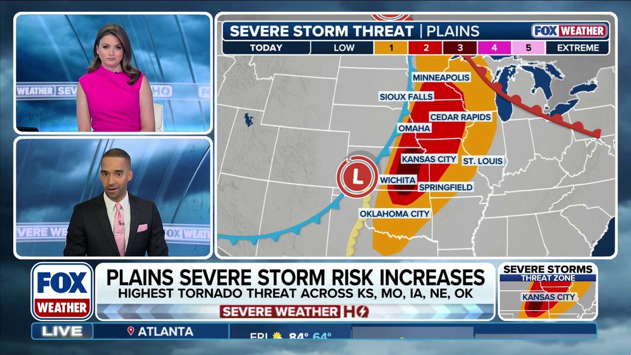 Large hail, tornadoes threaten the Plains Thursday as multiday severe ...