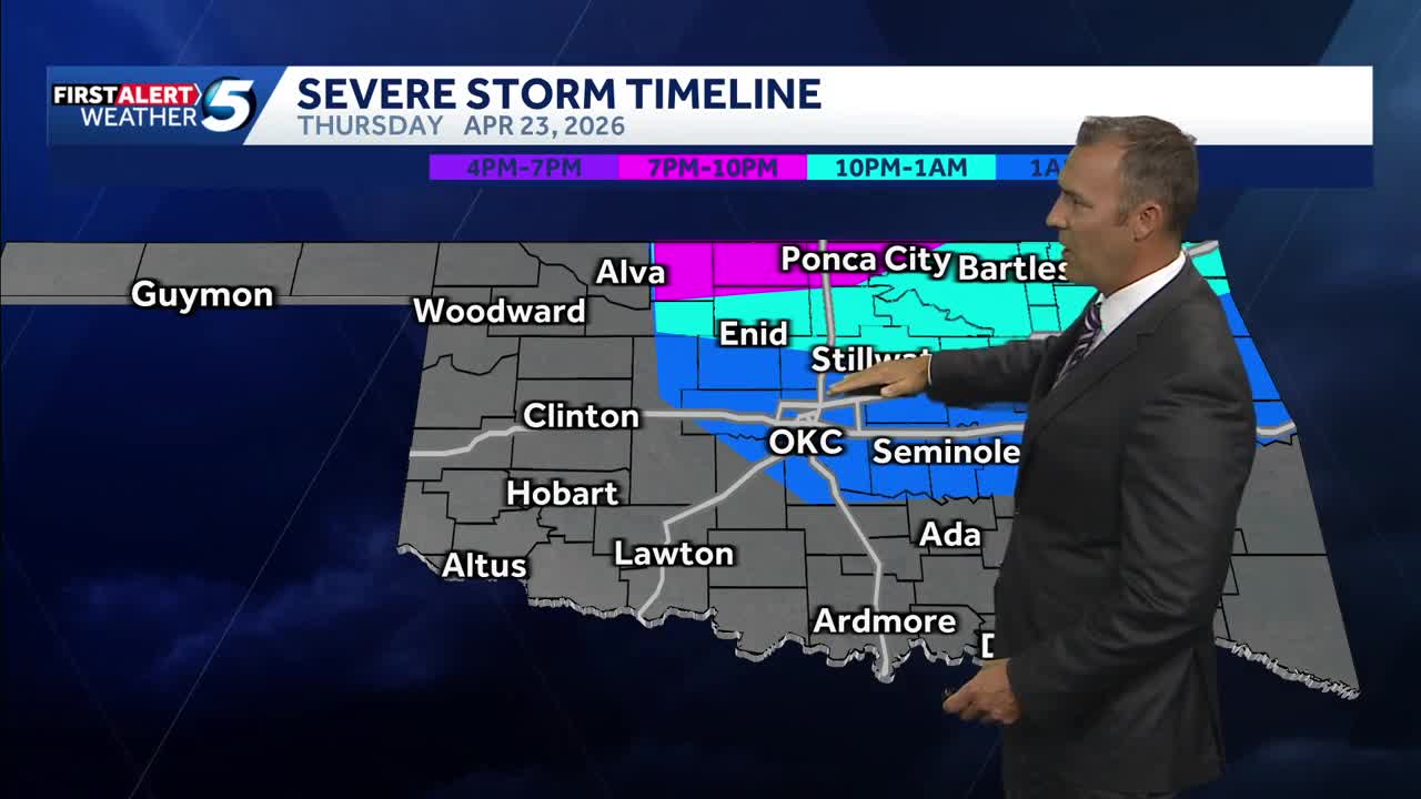 Timeline: Oklahoma severe storm risk upgraded amid tornado threat late ...