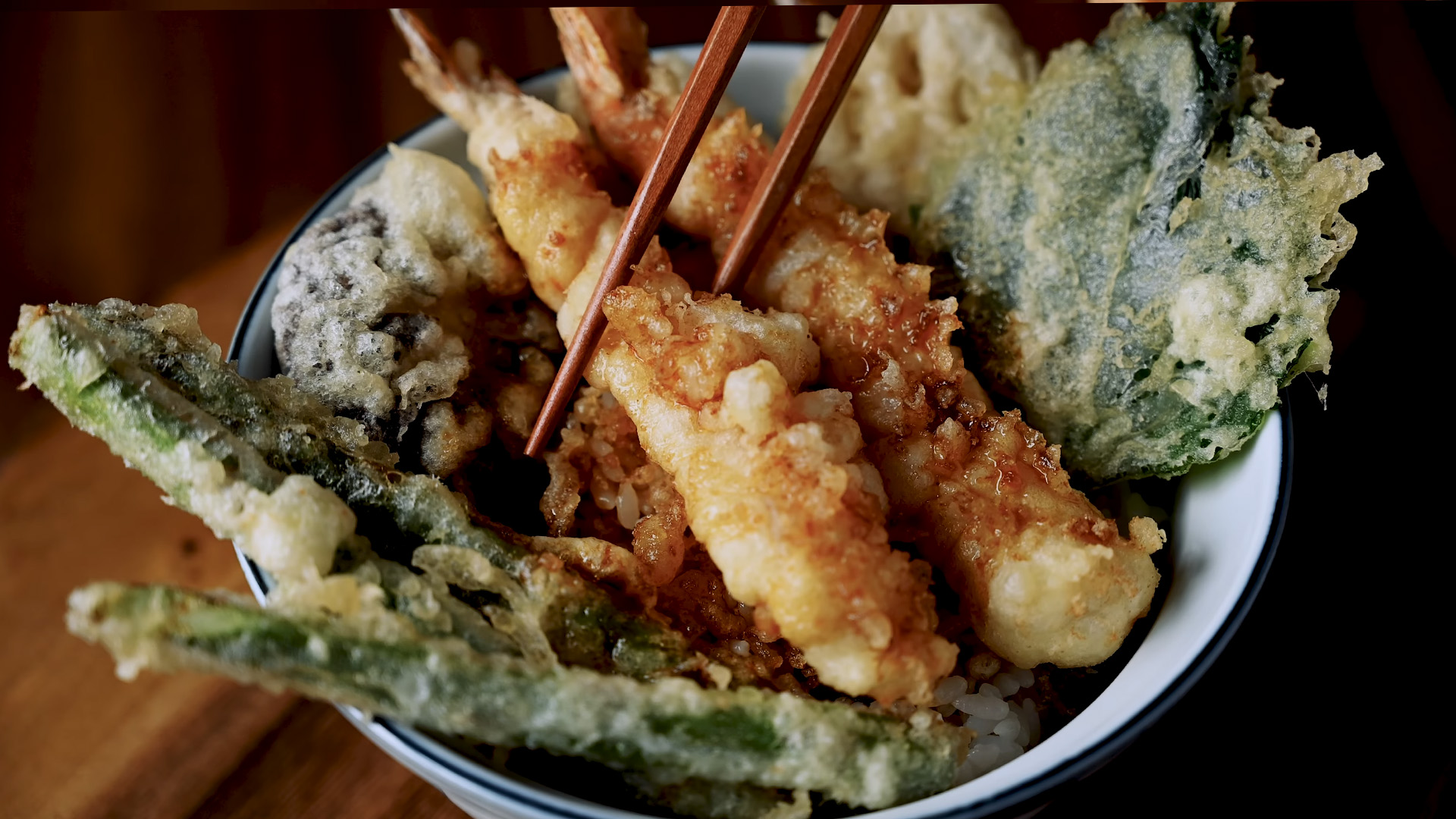 Traditional crispy tempura rice bowl step by step guide