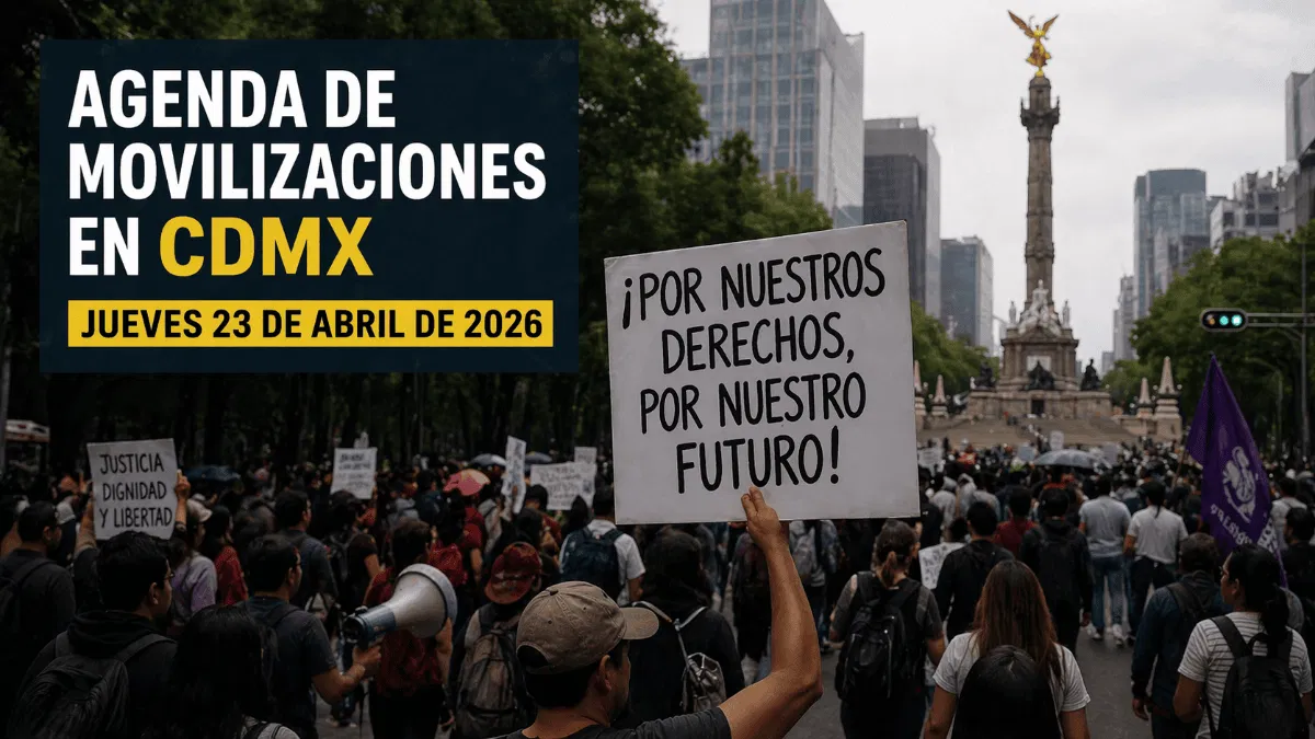 ¡No te atores! Esta es la agenda de movilizaciones en CDMX para hoy ...