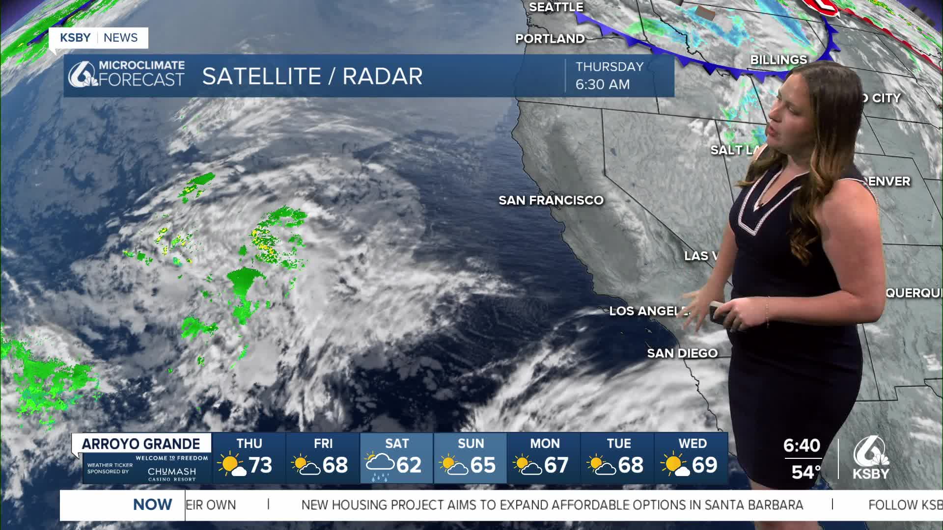 Sunny skies and warm temps to end the week, showers possible Saturday