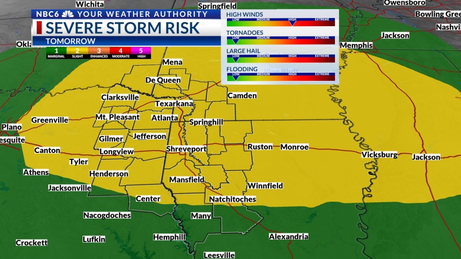 Severe weather threat begins Friday