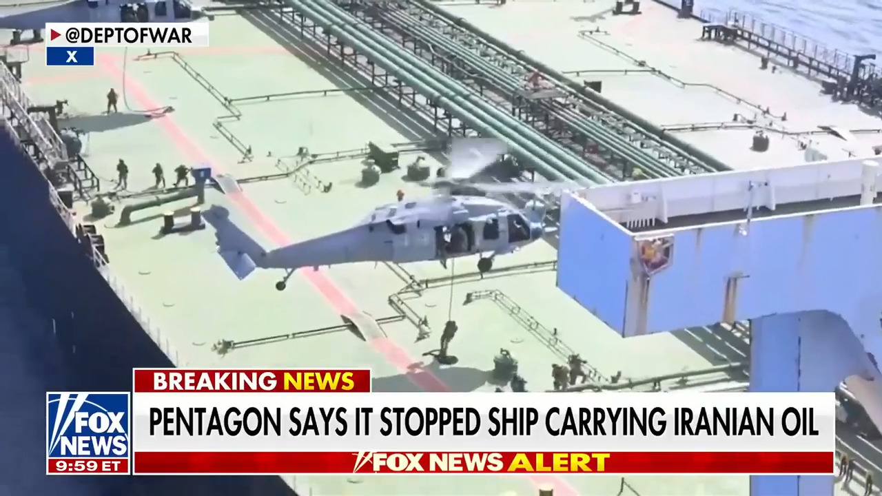 US forces interdict Iranian oil ship as Trump threatens military action ...