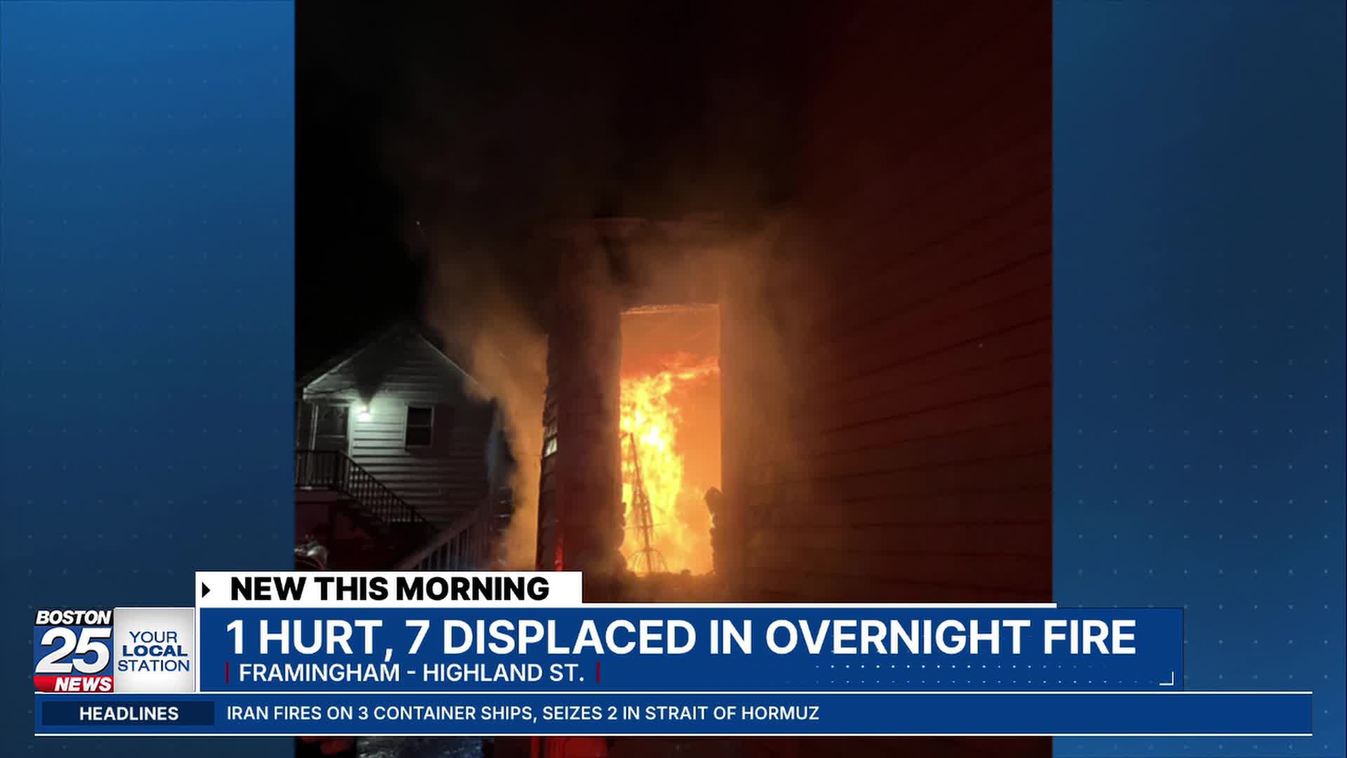 1 hospitalized, 7 displaced after fire at multi-family home in ...