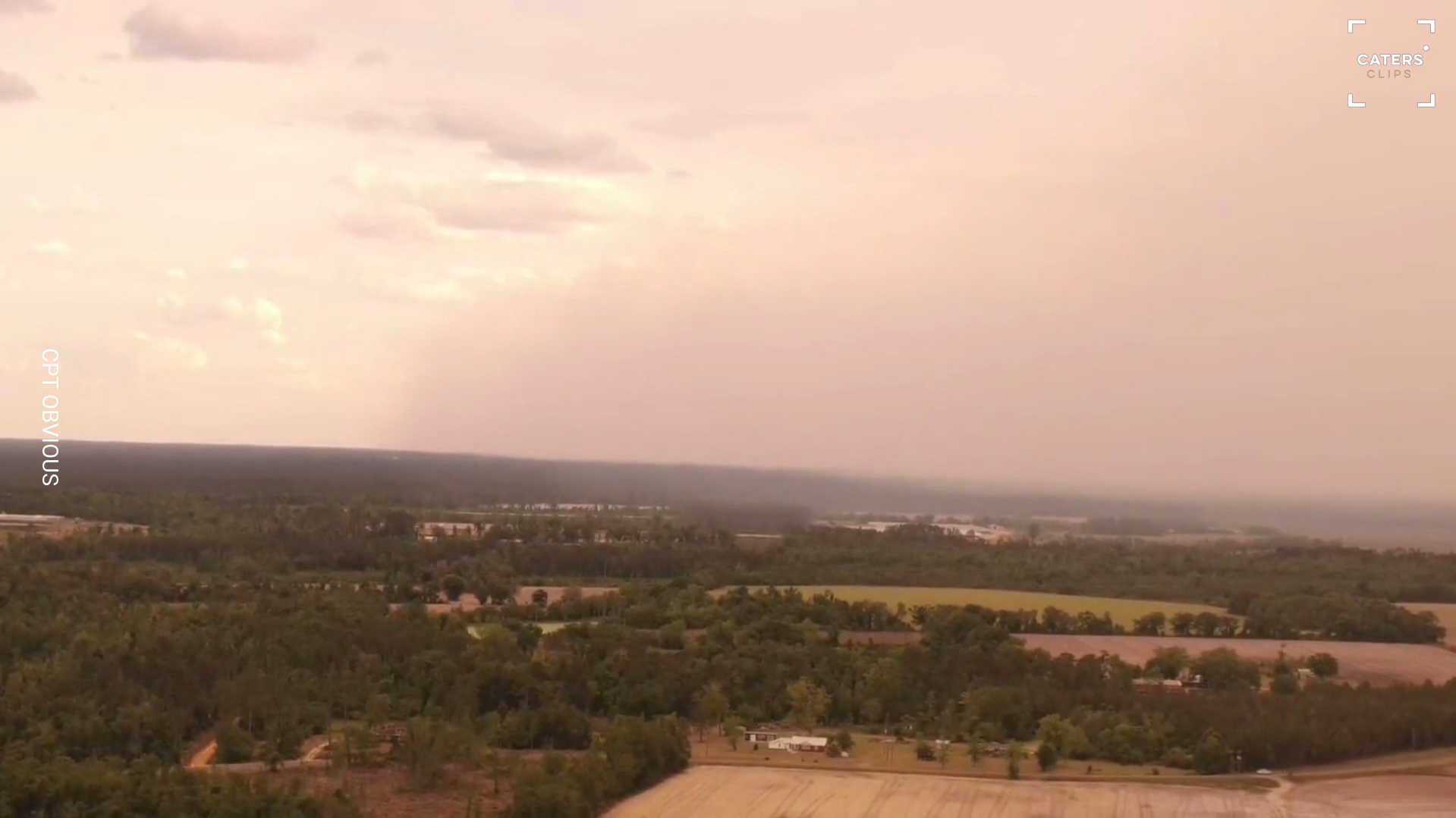 Drone captures intense wildfire as flames spread across Georgia