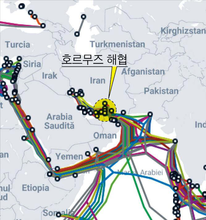 Iran hints at targeting undersea cables in Strait of Hormuz
