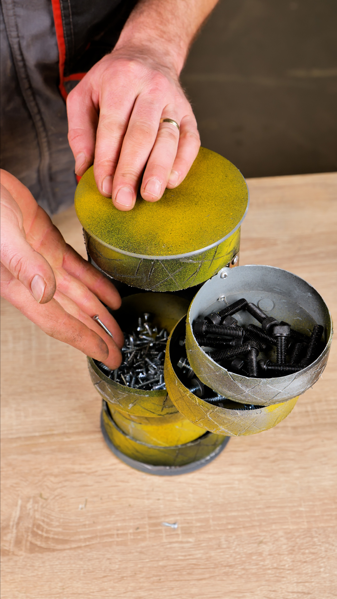 Transform old pipes into smart tool storage🛠️