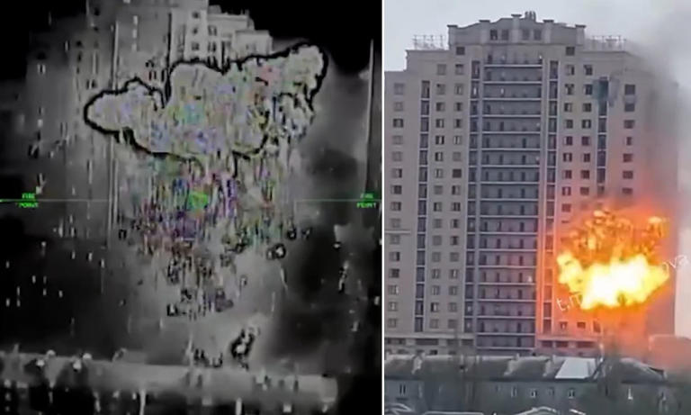 Moment Ukraine wipes out 12 Russian FSB officers in precision drone strike