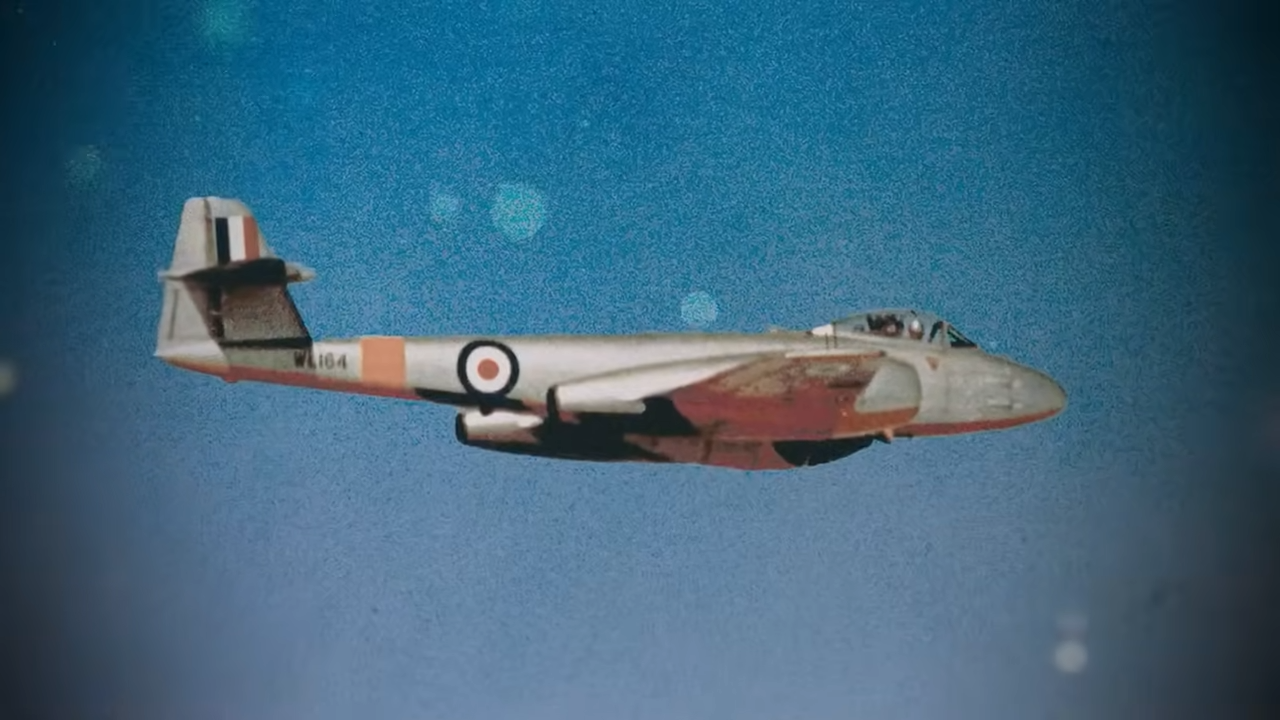 This was the British jet that entered WWII too late to fight Germany
