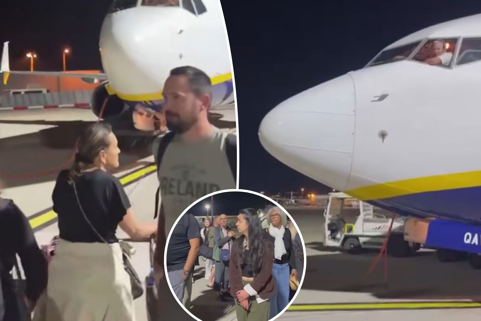 Tarmac stormed by angry airline passengers over border control delays