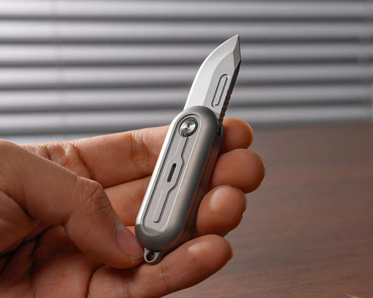 This tiny, super-affordable titanium knife boasts the coolest ...
