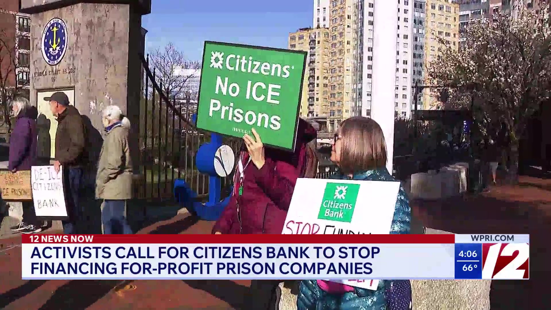 Protesters call for Citizens Bank to stop financing ICE detention ...