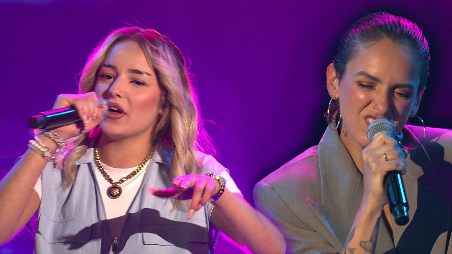 Maesra und Selina Yek performen Sabrina Setlurs Hit 