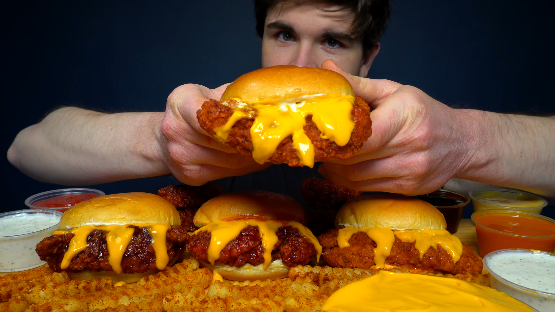 Man attempts extra spicy fire fried chicken