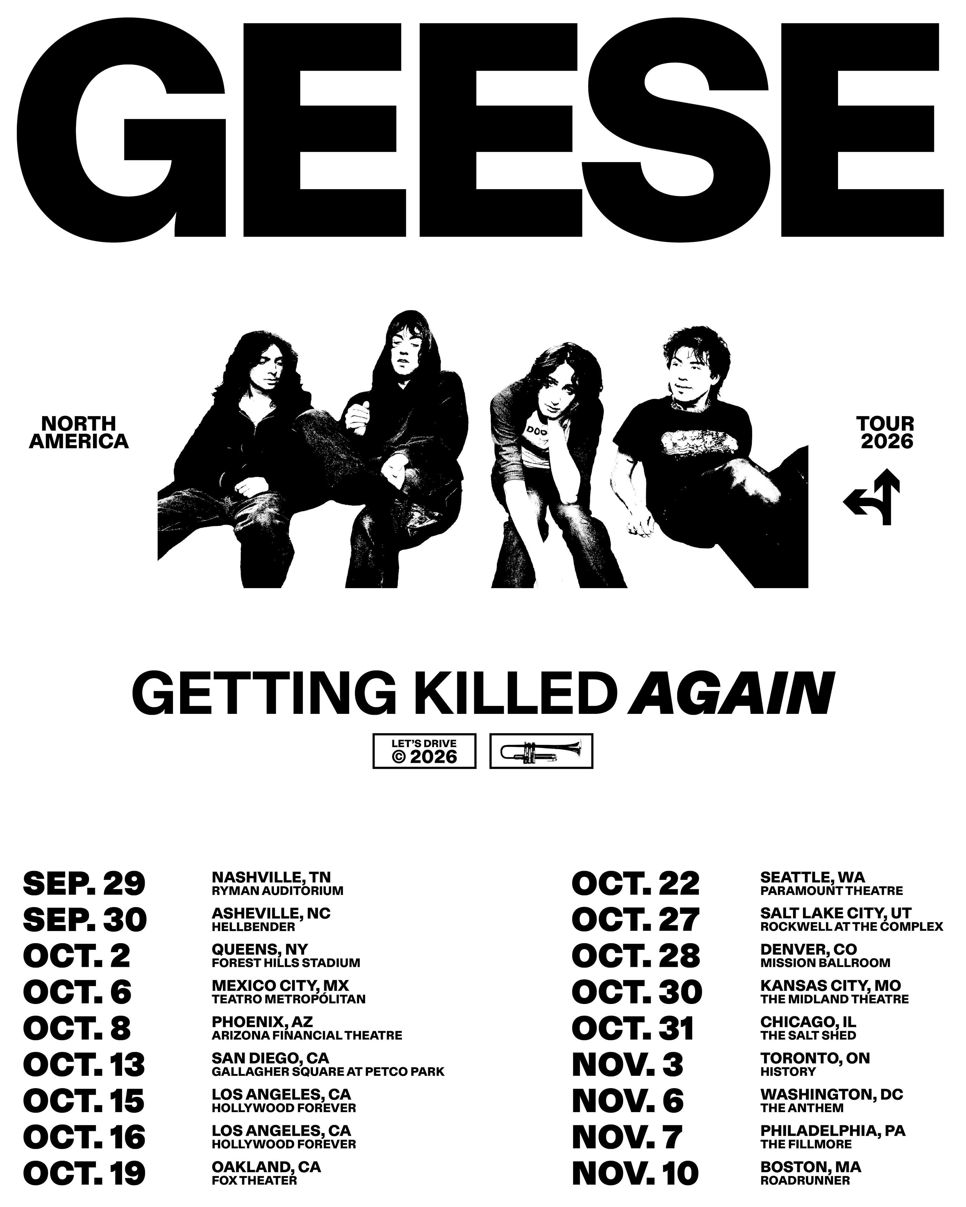 Geese set 2026 North American tour dates