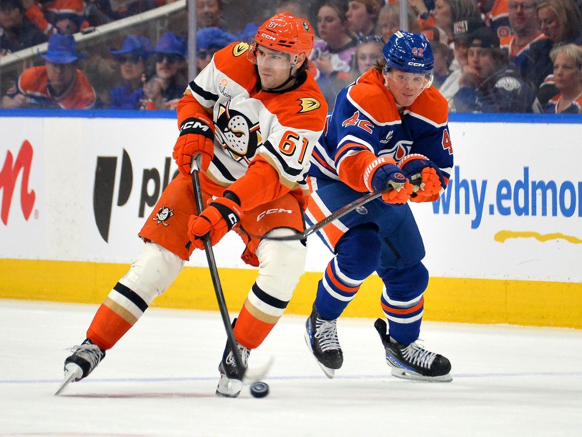 Cutter Gauthier's big bounce back night helps Ducks beat Oilers in Game 2