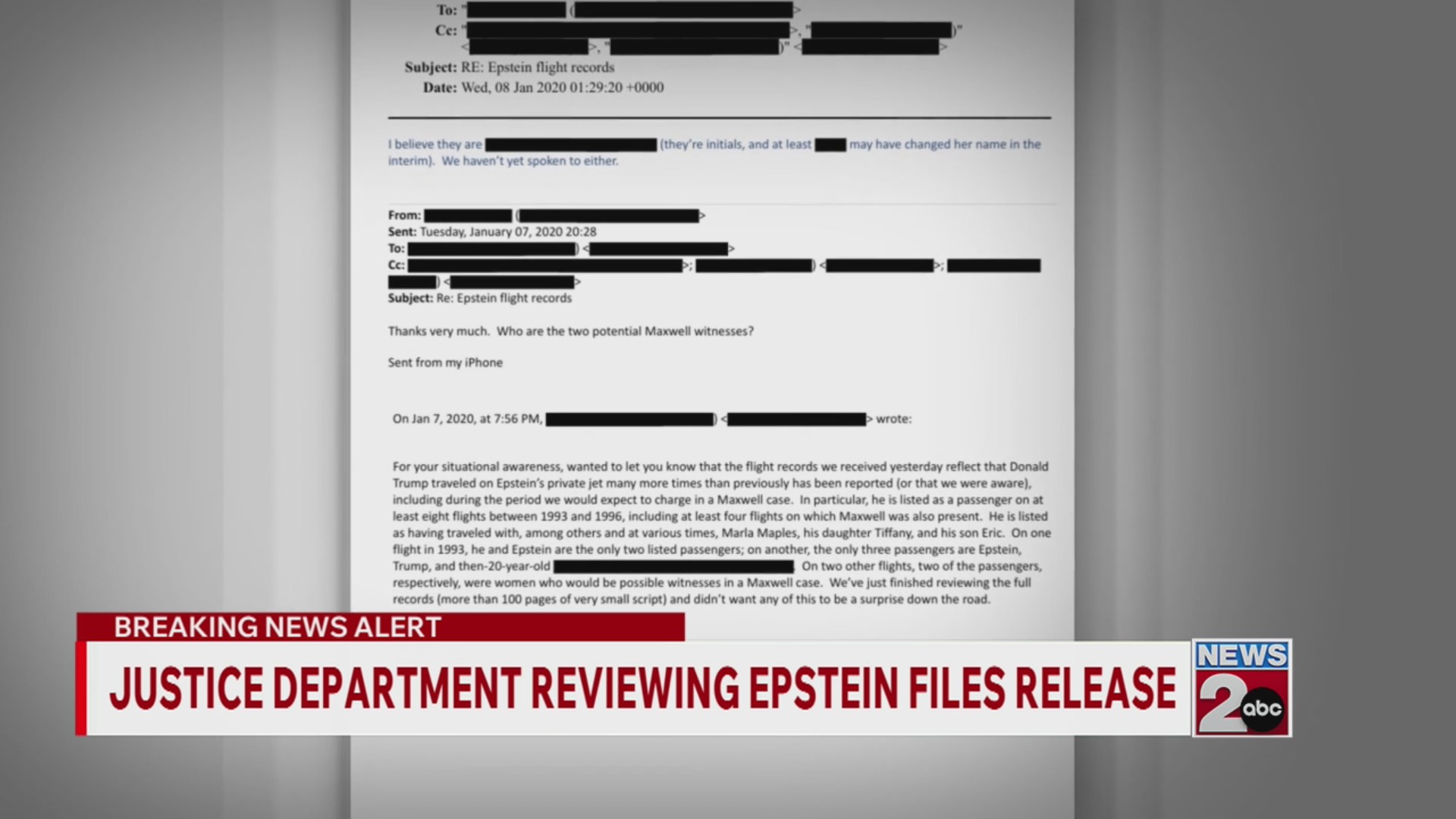 Justice Department reviewing Epstein files release