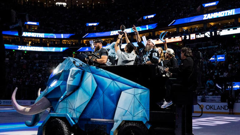 Ahead of its Stanley Cup Playoff debut, the Utah Mammoth’s Zammoth has ...