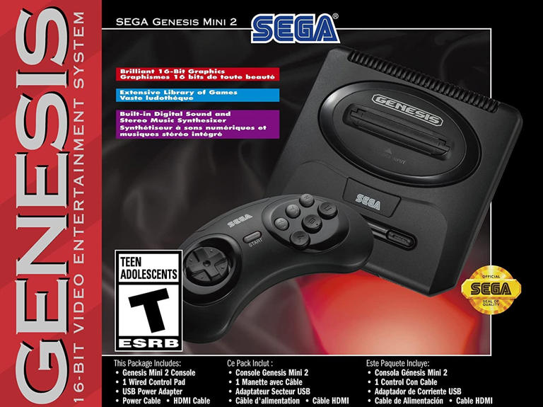 The Sega Genesis Mini 2 retro console is available now with 60 classic ...