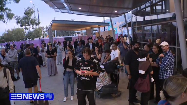 The Perth Airport international terminal was locked down for hours on Wednesday afternoon.