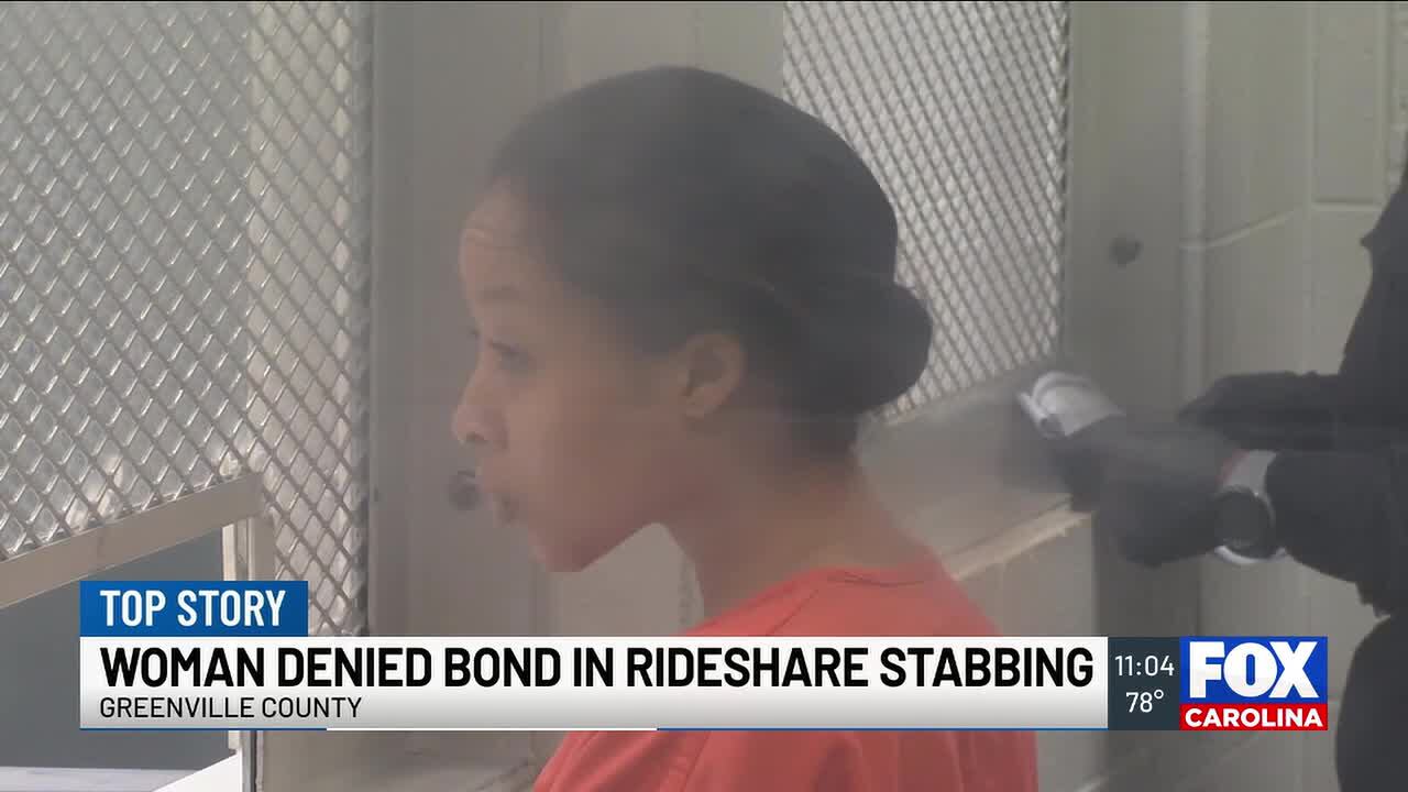 Bond denied for woman accused of stabbing Upstate rideshare driver in head