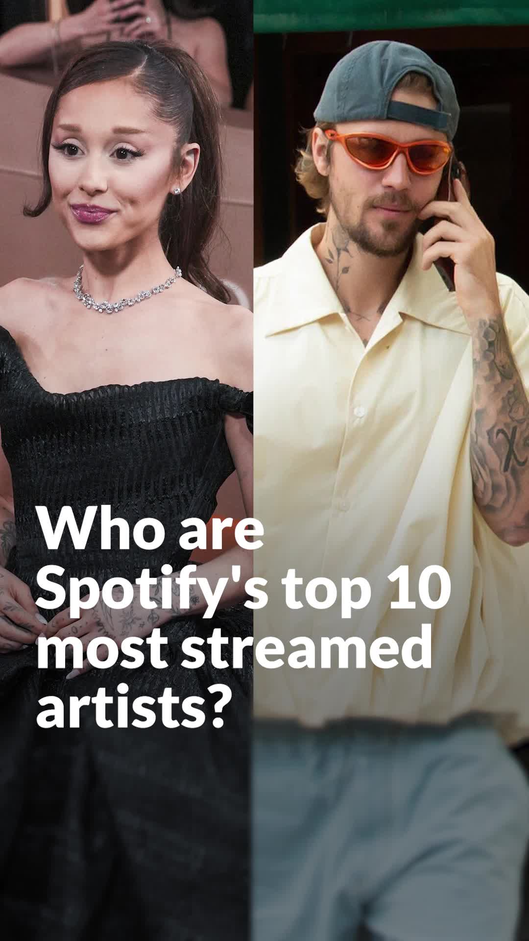 Who are Spotify's top 10 most streamed artists?
