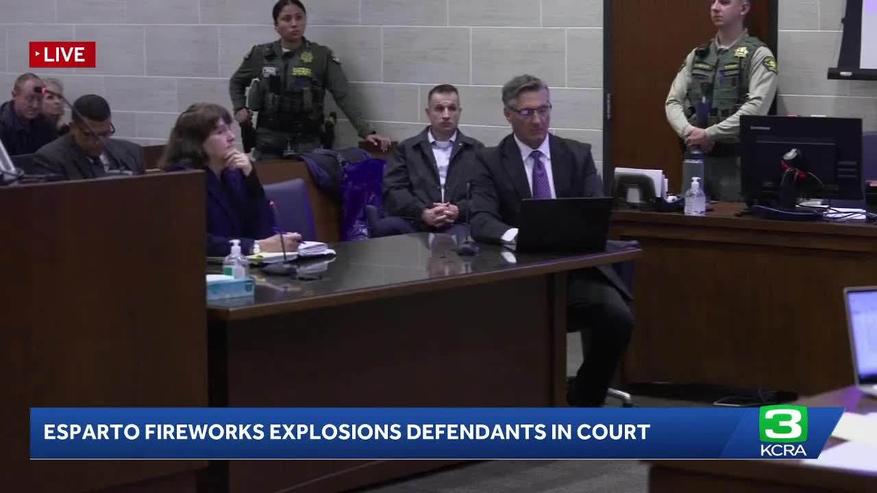 LIVE | Esparto fireworks explosions defendants in court