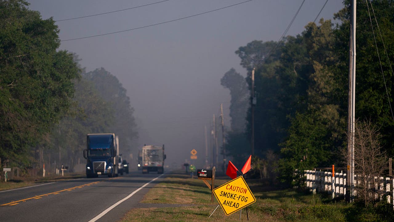 Fire continues to burn out of control Thursday morning in South Georgia