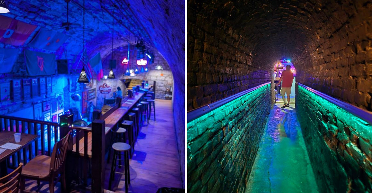 The underground Missouri music cellar inside a limestone cave that ...