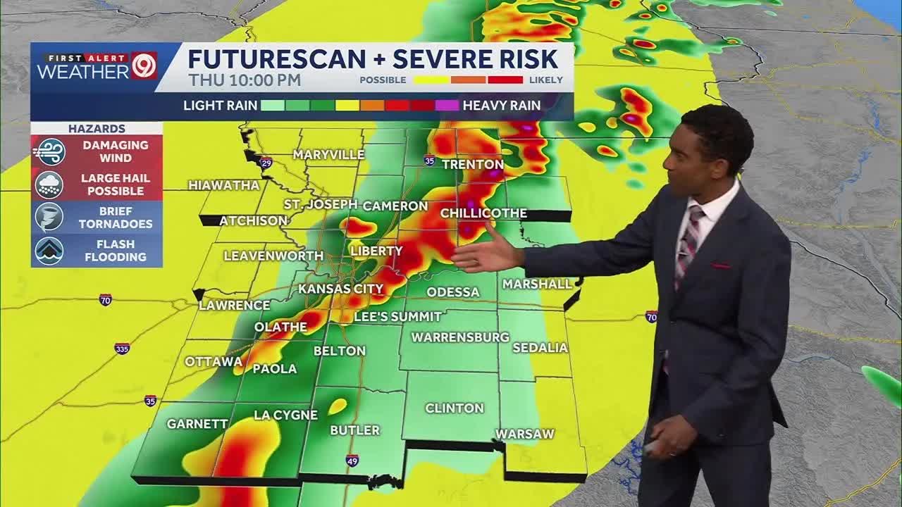 Kansas City weather: Severe thunderstorm risk for Thursday night