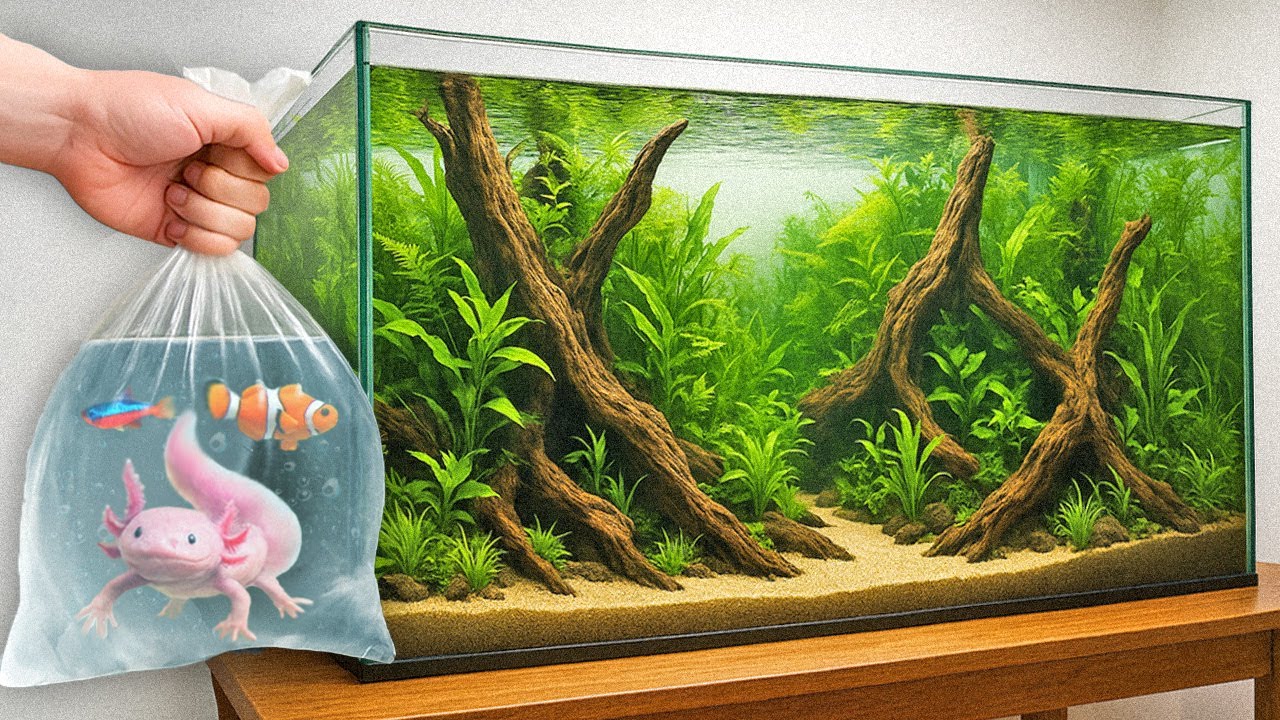 I built a mega fish tank: see the magic 🐠