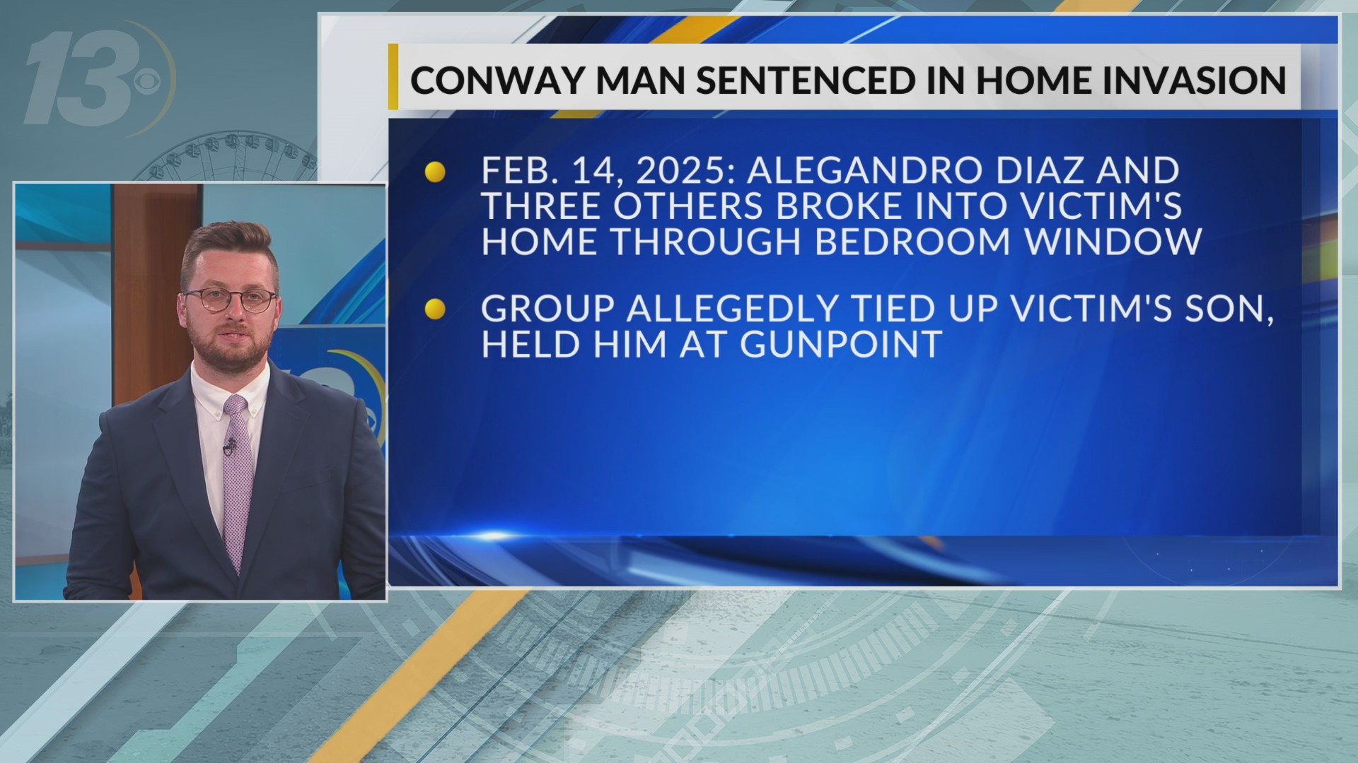 Conway man gets 15 years in prison for armed home invasion