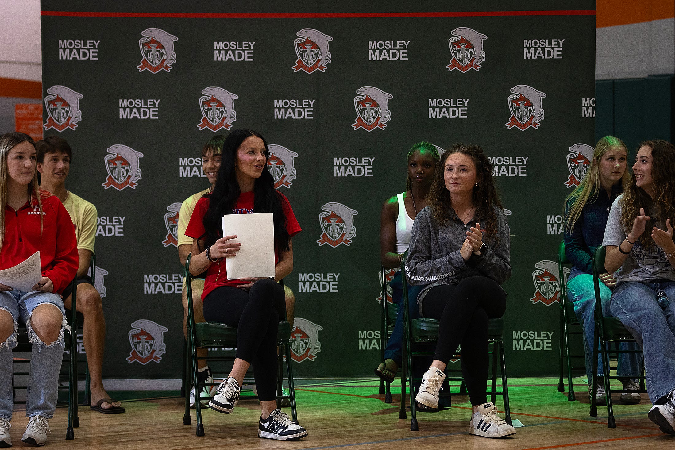 Eight Mosley athletes put pen to paper on signing day