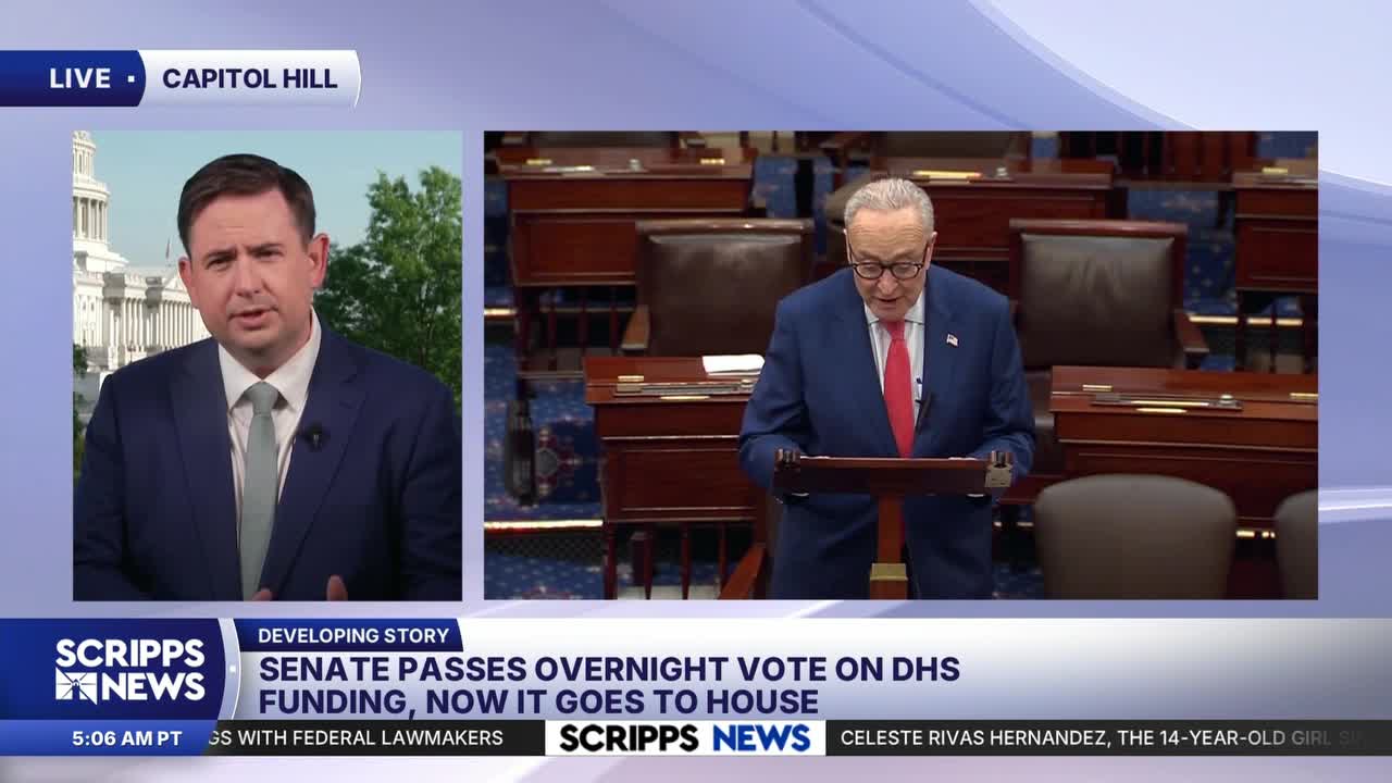 Senate passes budget plan for ICE and Border Patrol in bid to reopen DHS