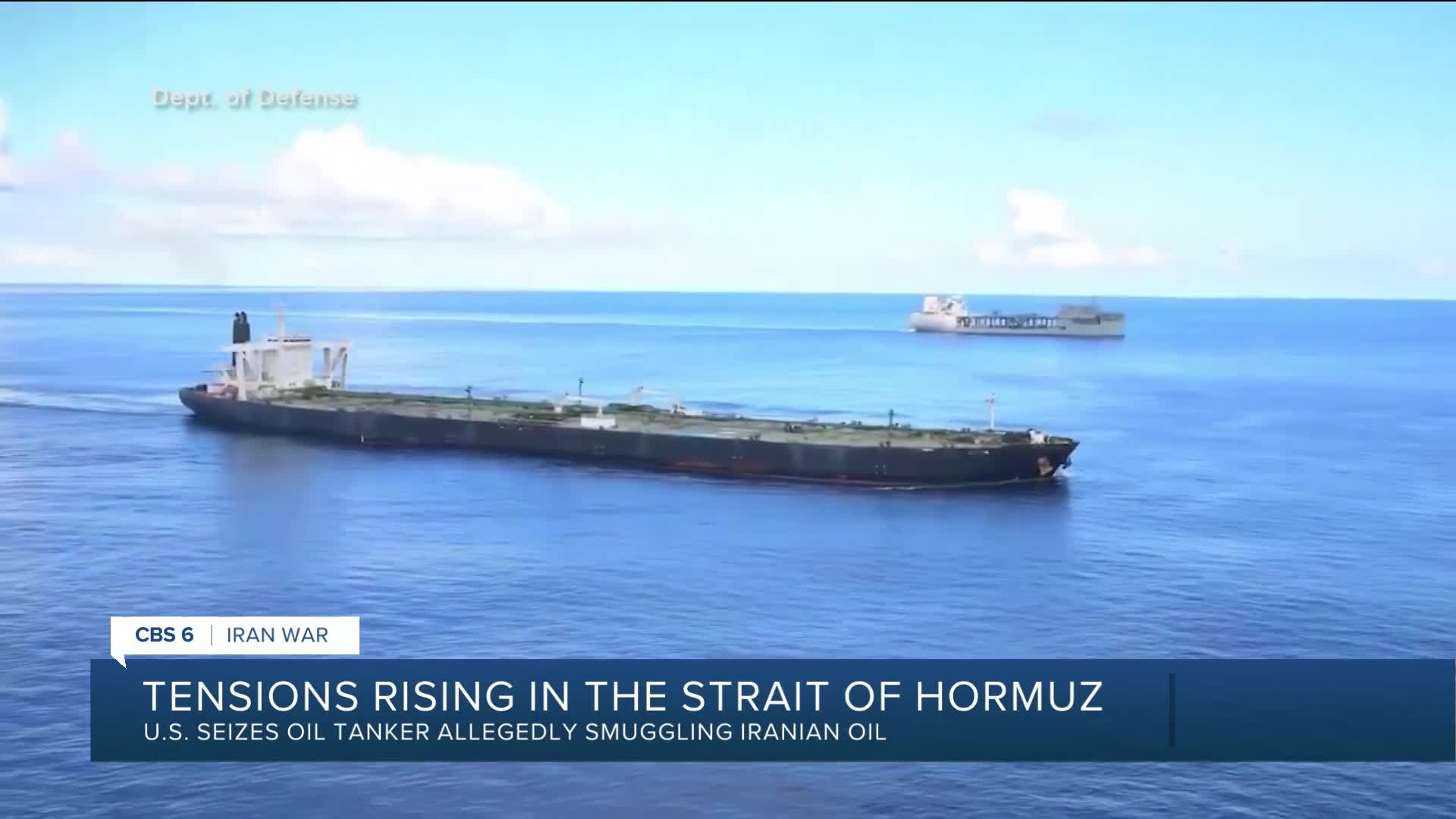 Tensions rise in Strait of Hormuz as US seizes oil tanker