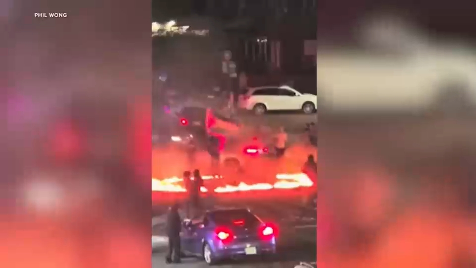 Arrest made after dangerous street takeover around ring of fire in Queens