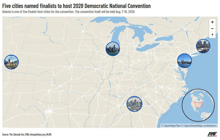 Democratic National Committee leaders tour Atlanta ahead of next convention