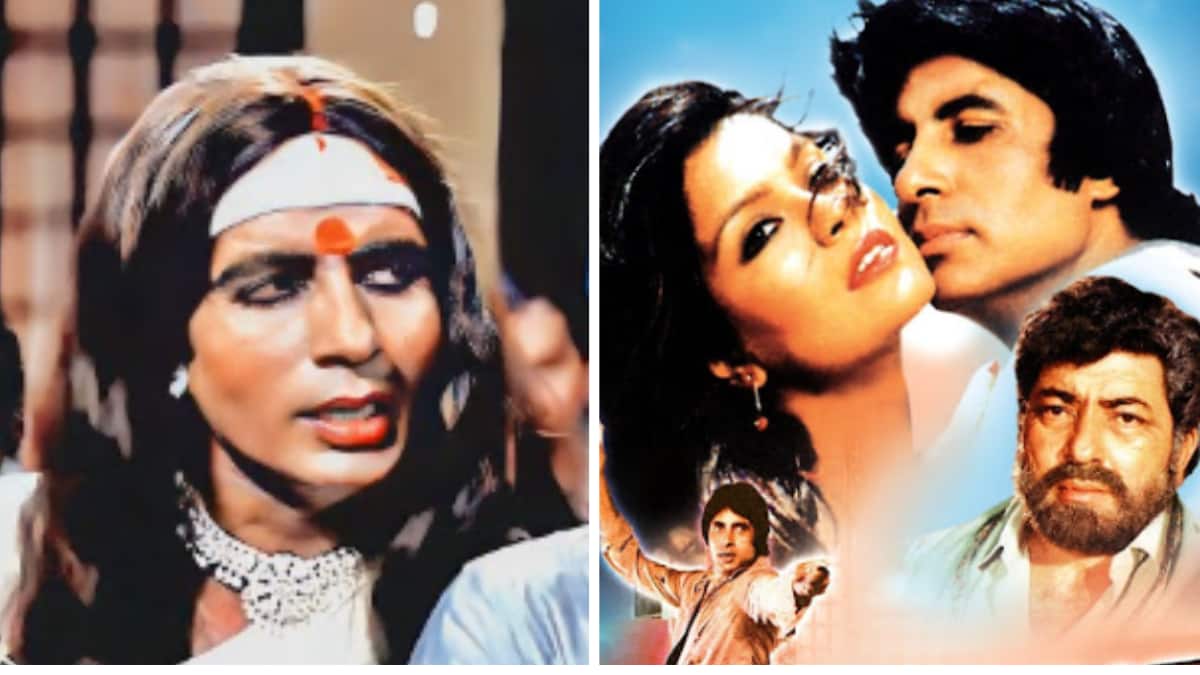 Amitabh Bachchan wore saree for 'Mere Angne Mein', Rajesh Khanna and