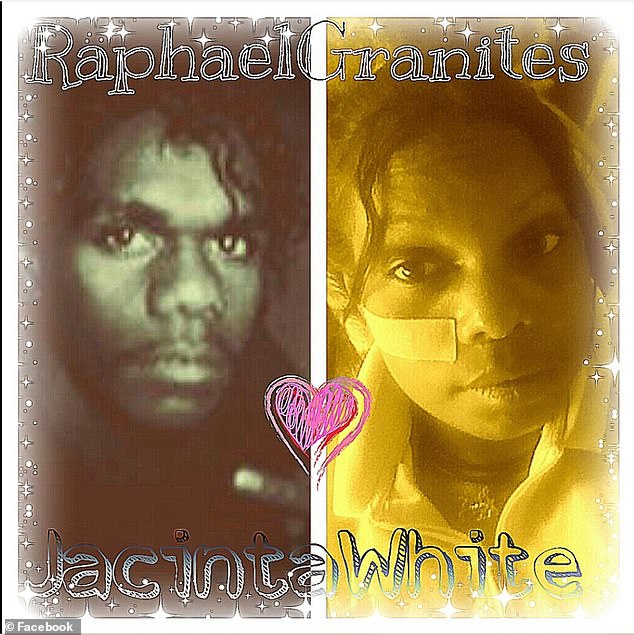 Jacinta shared a picture to Facebook of herself alongside Raphael in 2013