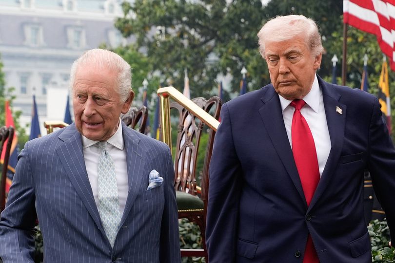 Moment Donald Trump breaks royal protocol during meeting with King Charles