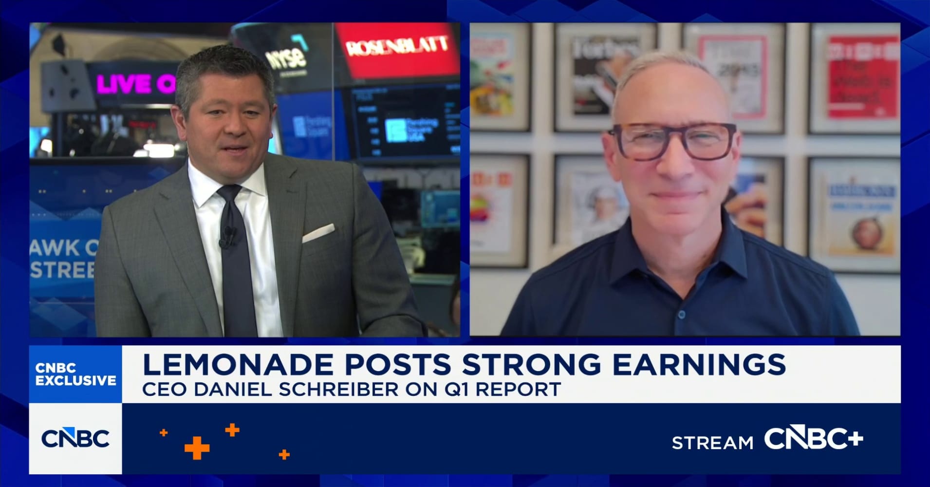 Lemonade CEO Daniel Schreiber on Q1 beat: 'Feeling pretty good'