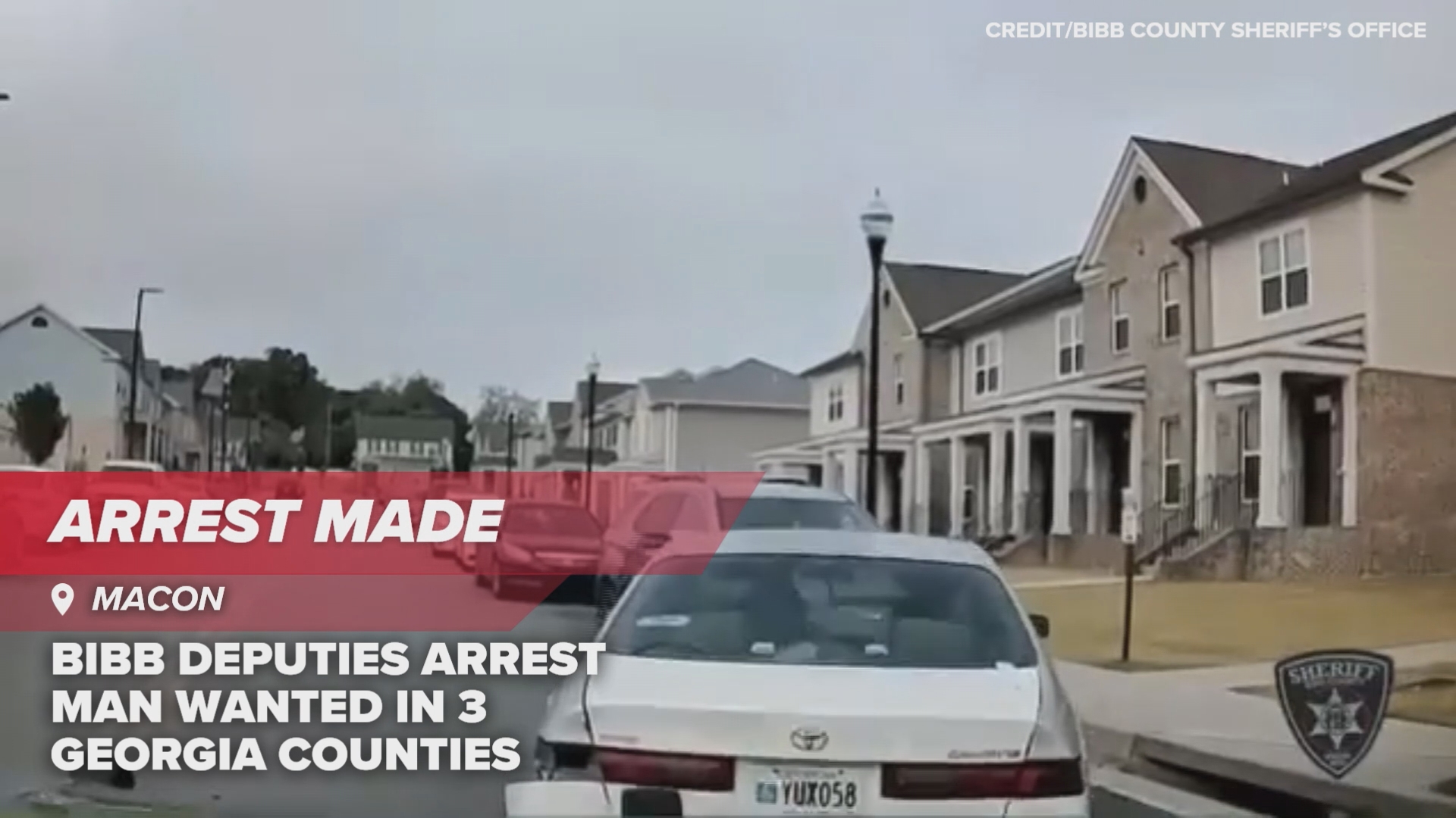 Watch: Man wanted in 3 Georgia counties arrested after chase in Macon