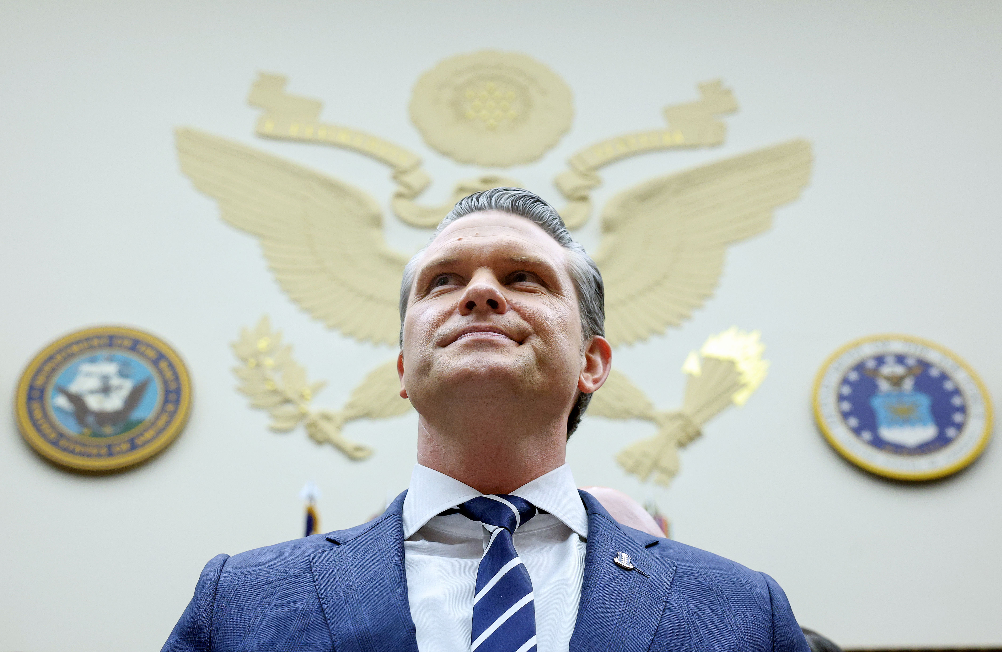 In explaining the Trump administration's justification to go to war with Iran, Hegseth said that Iran...