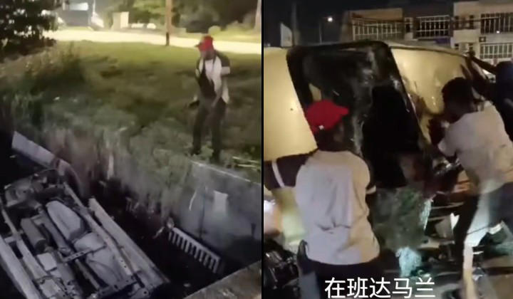 [Watch] Man dies in Klang after bystanders push overturned car into ...